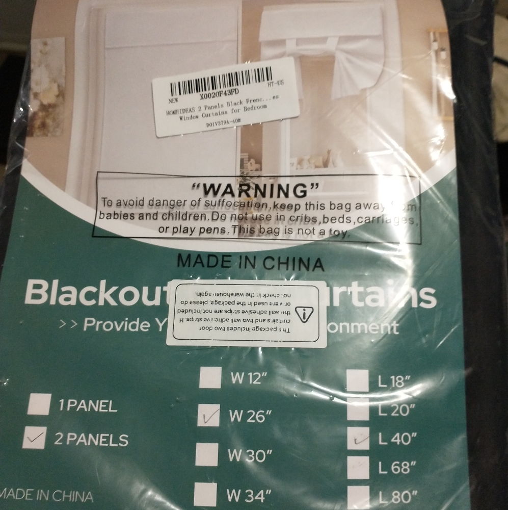 Blackout curtains